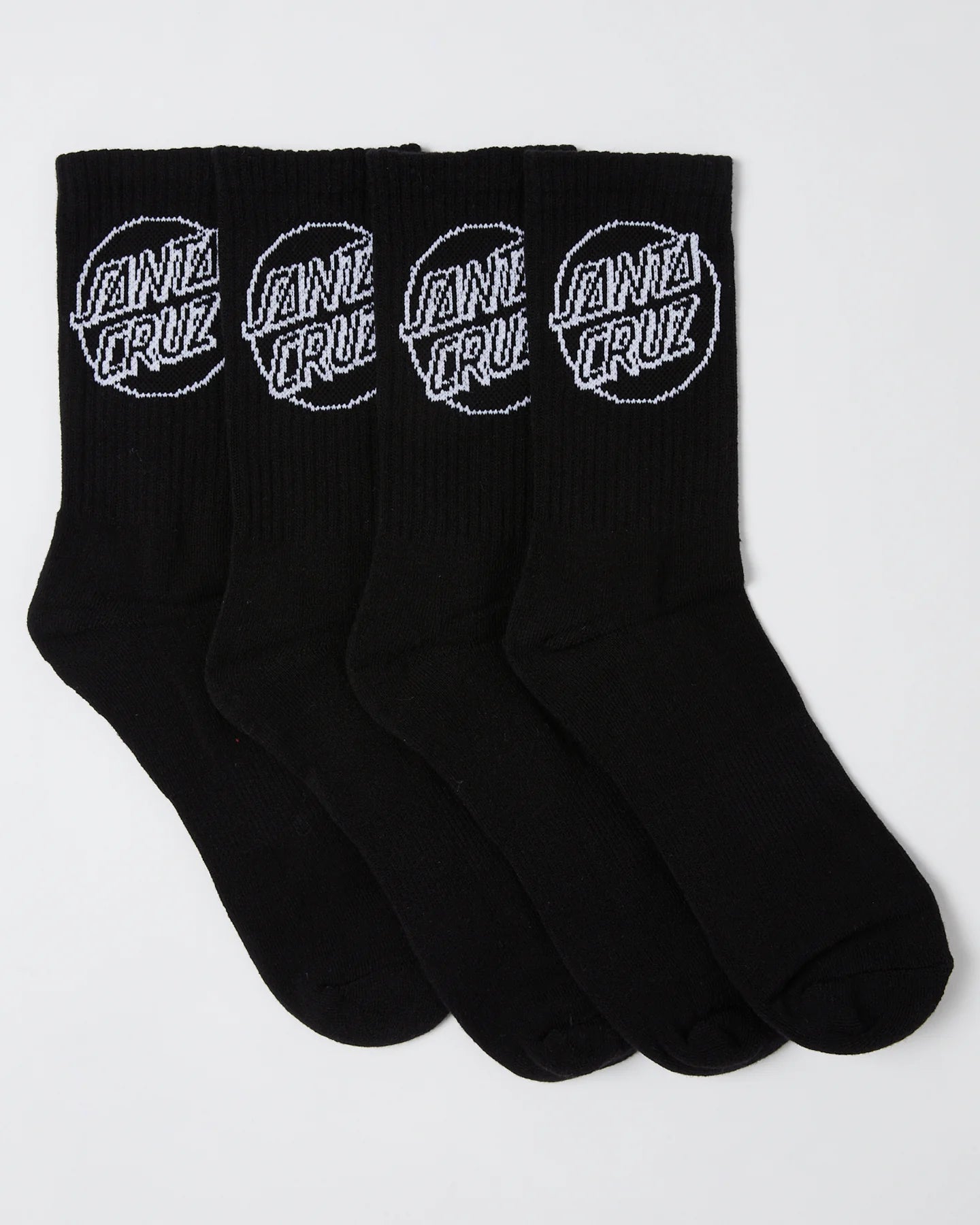 Santa Cruz Opus Dot Tie Dye Crew Socks 2 Pack - Colorful Cotton Socks for Men & Women - Perfect for Skateboarding, Casual Wear & Gift Giving