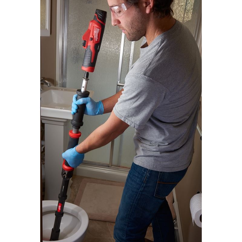 21 M12 12V Lithium-Ion Cordless Toilet Auger Kit - 6ft TRAPSNAKE Drain Cleaner for Clog Removal | Perfect for Home Plumbing, RV & Commercial Use