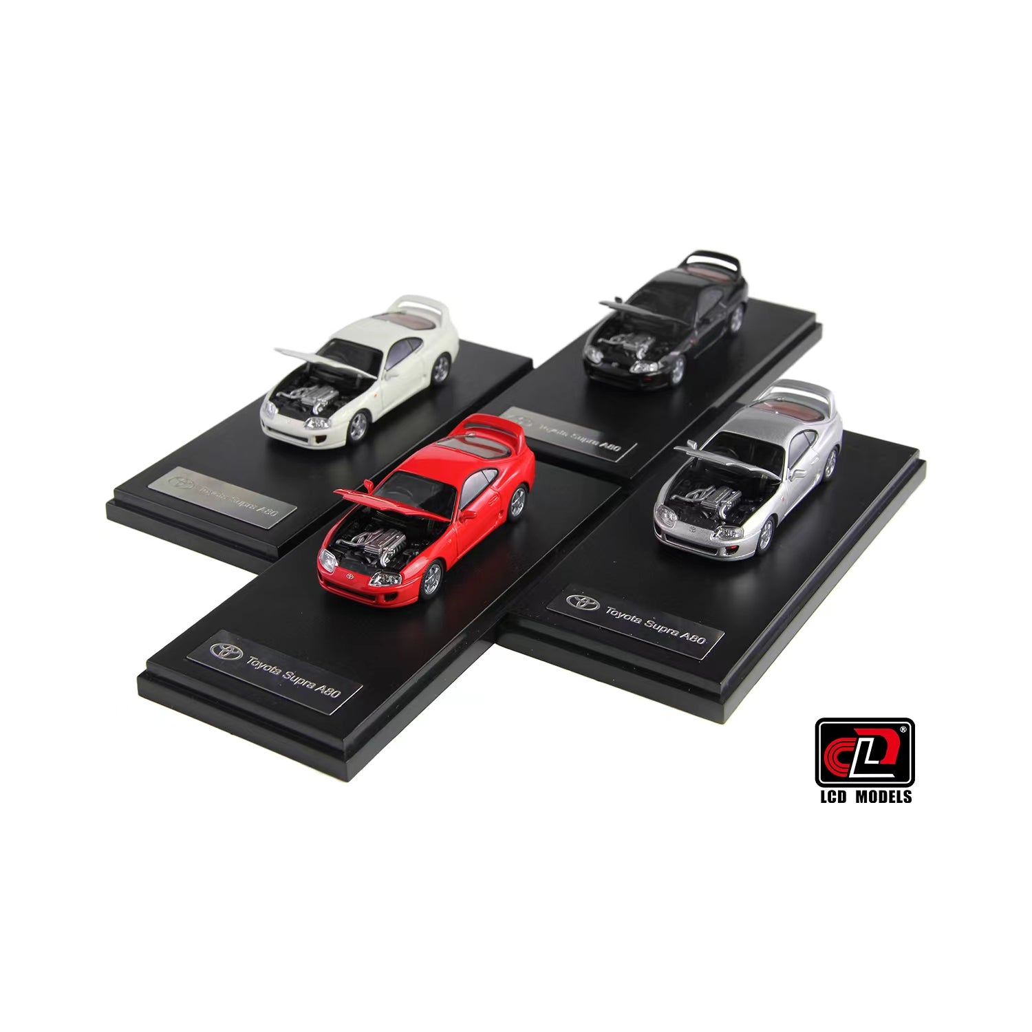 1:64 Scale Toyota Supra JZA80 Diecast Model Car - Red Collectible Toy for Display, Racing Games & Gift Giving