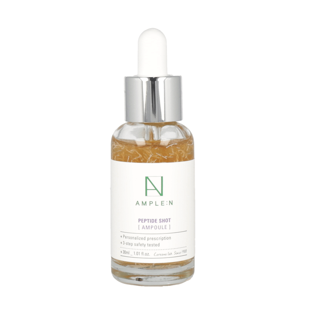AMPLE:N Peptide Shot Ampoule 30ml - Anti-Aging Facial Serum for Wrinkles & Fine Lines | Hydrating & Firming Skincare Treatment for Daily Use at Home