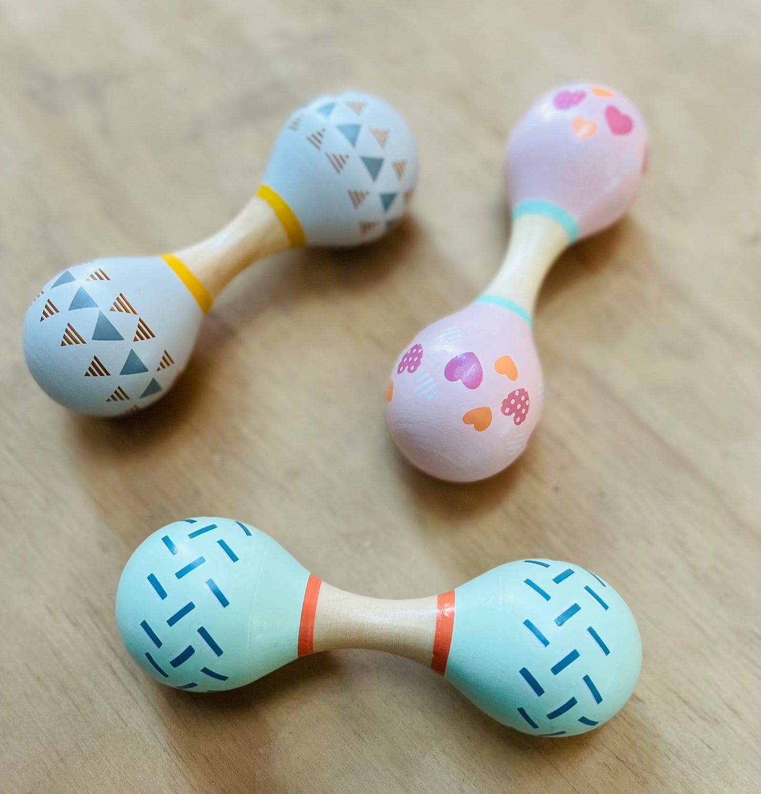 Premium Wooden Double Ended Maracas - Handcrafted Percussion Instrument for Kids, Adults, Music Lovers - Perfect for Parties, Classroom, Music Therapy & Latin Dance Performances