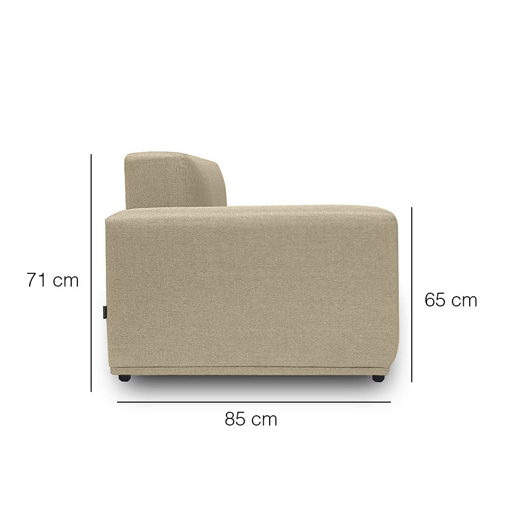 Modular 3-Seater Sofa with EcoClean Fabric – Perfect for Living Room, Lounge & Small Spaces | Moota