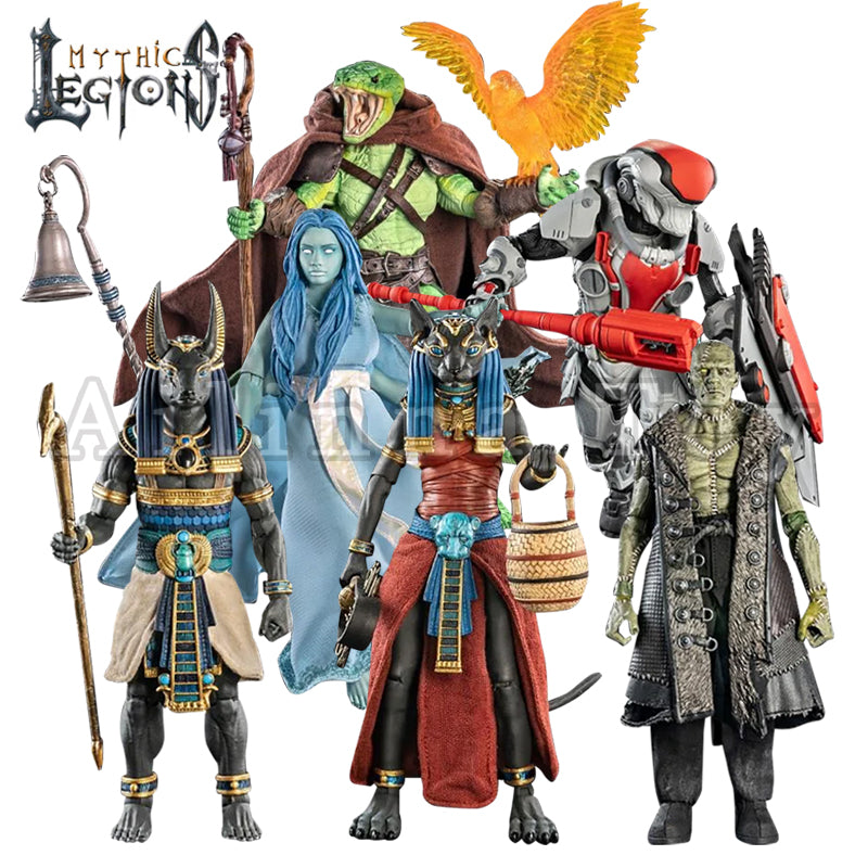 Pre-Order Mythic Legions 1/12 Scale 6-Inch Action Figures - 2025 Retailer Appreciation Wave (Anubis, Bastet, Frankenstein, Vernaliss, Ardenscale) | Collectible Cosmic Legions T.U.5.C.C. Phantom Trooper Figures | Perfect for Display, Photography & Action Figure Collectors