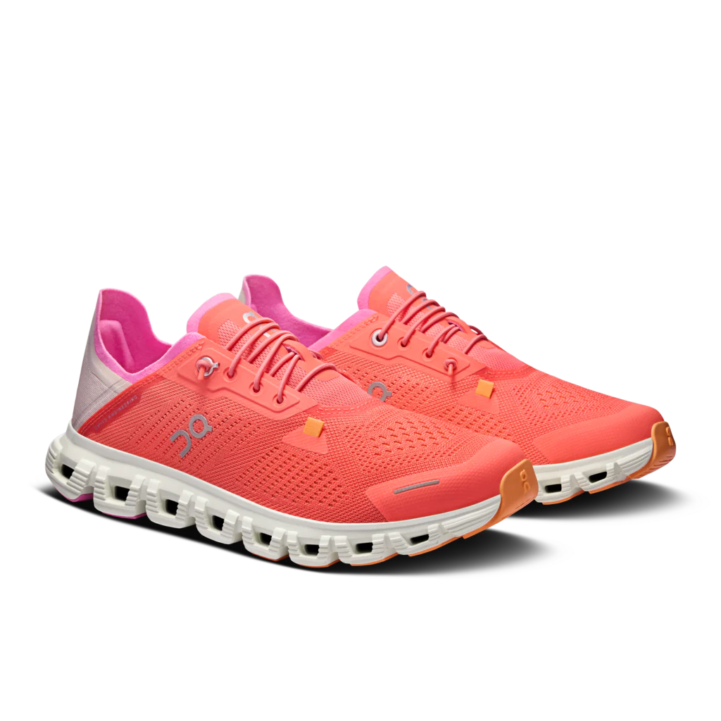 ON Women's Cloud 6 Coast Running Shoes - Lightweight & Comfortable Salmon/Pearl Color - Perfect for Jogging, Gym Workouts & Daily Walking
