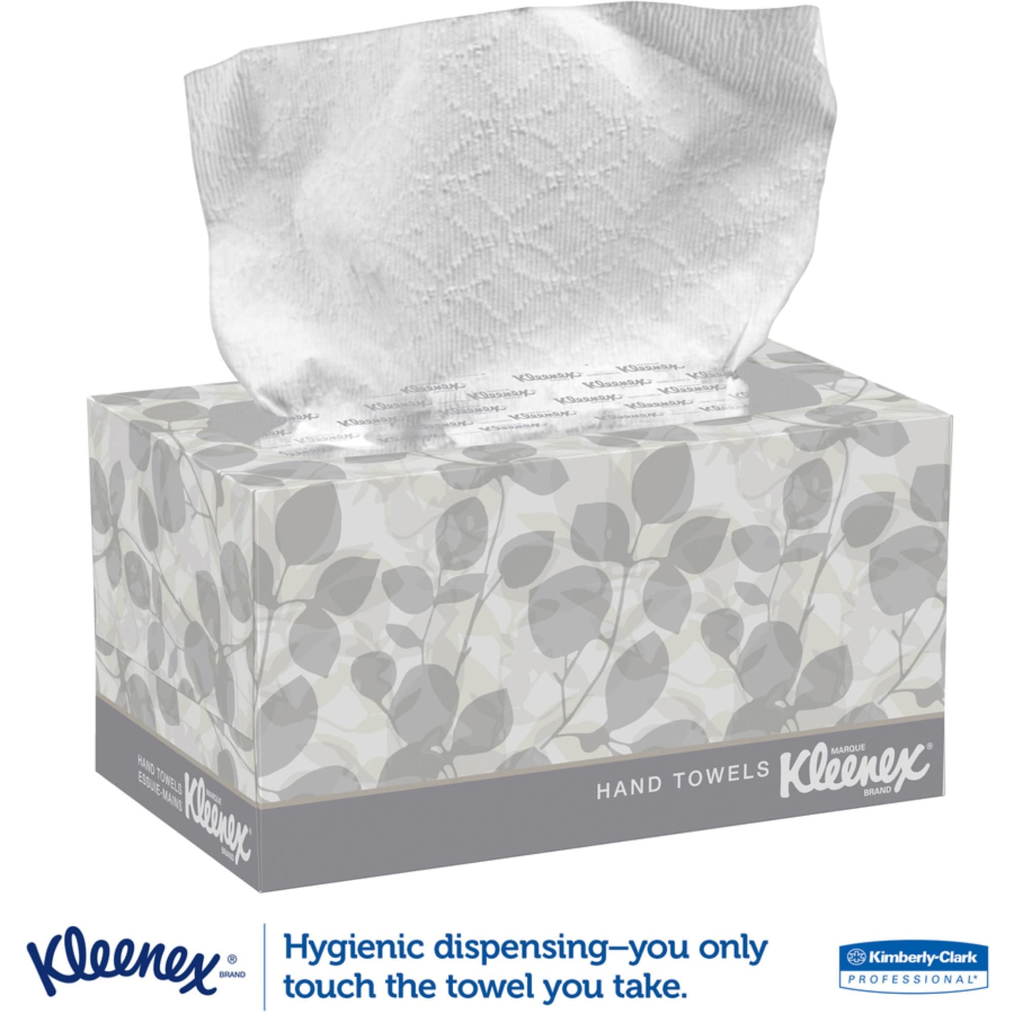 KLEENEX Pop-Up Box Hand Towels | 9 x 10.5 Inch Paper Towels | 120 Count Bulk Pack | For Kitchen, Bathroom & Office Use