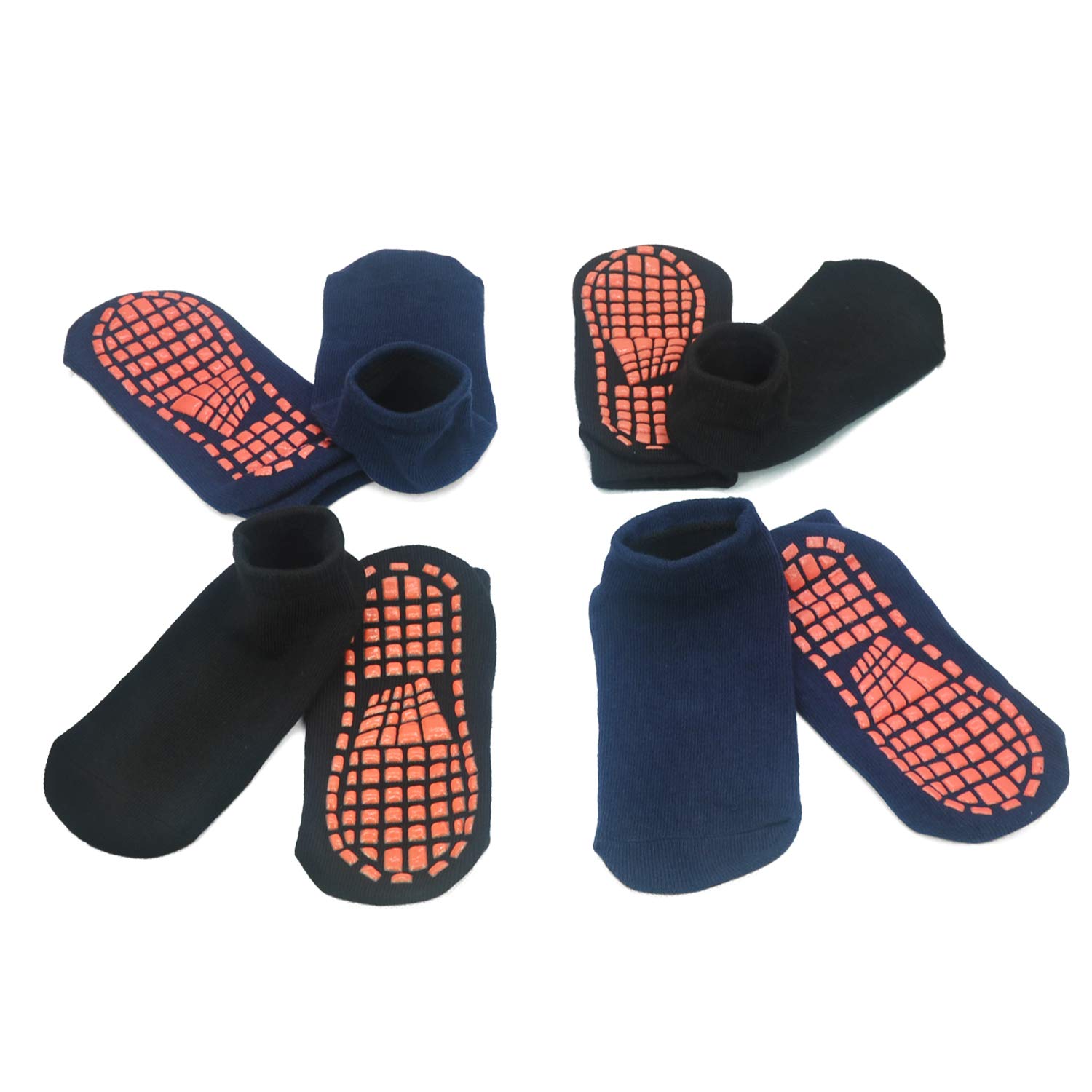 ELUTONG Non-Slip Grip Socks for Kids & Teens - Anti-Skid Children's Socks for Trampoline, Playground, and Indoor Activities - Perfect for Jumping, Sliding, and Safe Play