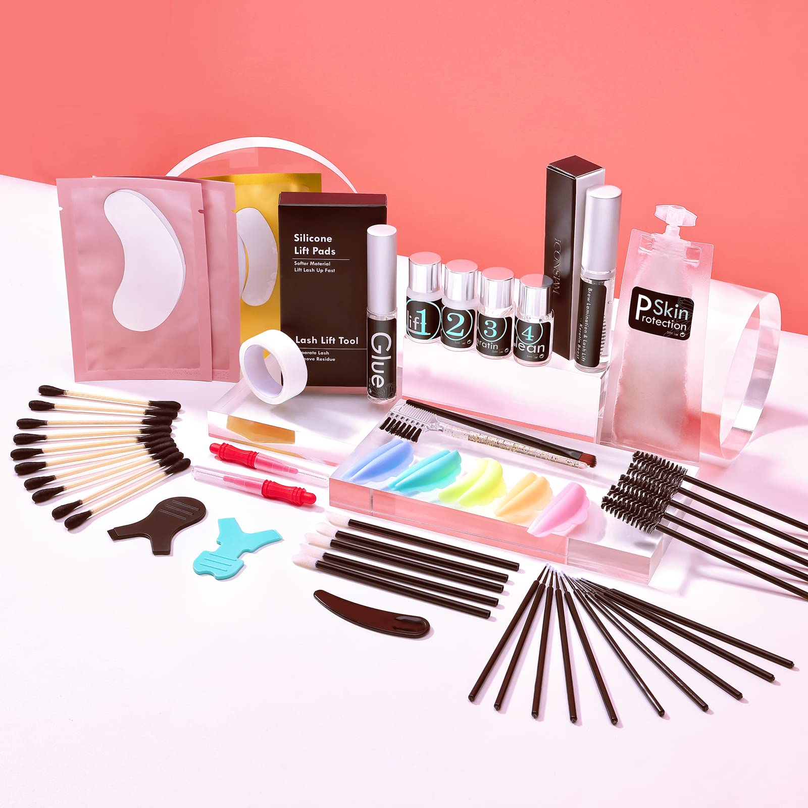 Professional Lash Lift & Brow Lamination 2-in-1 Kit - DIY Eyelash and Eyebrow Perming Solution for Home or Salon Use - Long-Lasting Volume for 6 Weeks (5ml Portable Size, 10 Applications) - Perfect for Bridal Makeup, Special Occasions, and Everyday Glam