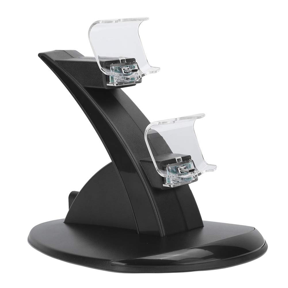 2-in-1 Game Controller Charging Stand - Dual USB Desktop Charger Dock for PS4/Xbox/Nintendo Switch Pro Controllers (5V 400mA) - Perfect for Gaming Stations & Organized Play Setup