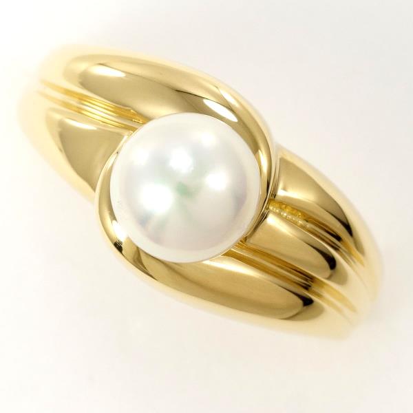 18K Yellow Gold Akoya Pearl Ring - Elegant Pearl Jewelry for Women - Perfect for Weddings, Anniversaries & Special Occasions