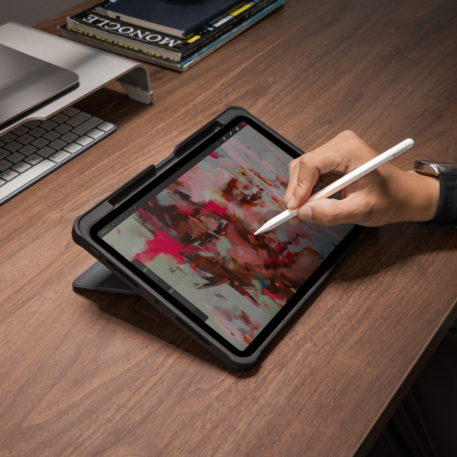 Inspire B58 Rotating Stand Case for 11-inch iPad Pro (2021/2022) - 360° Swivel Protection Cover with Auto Sleep/Wake | Perfect for Work, Study & Entertainment