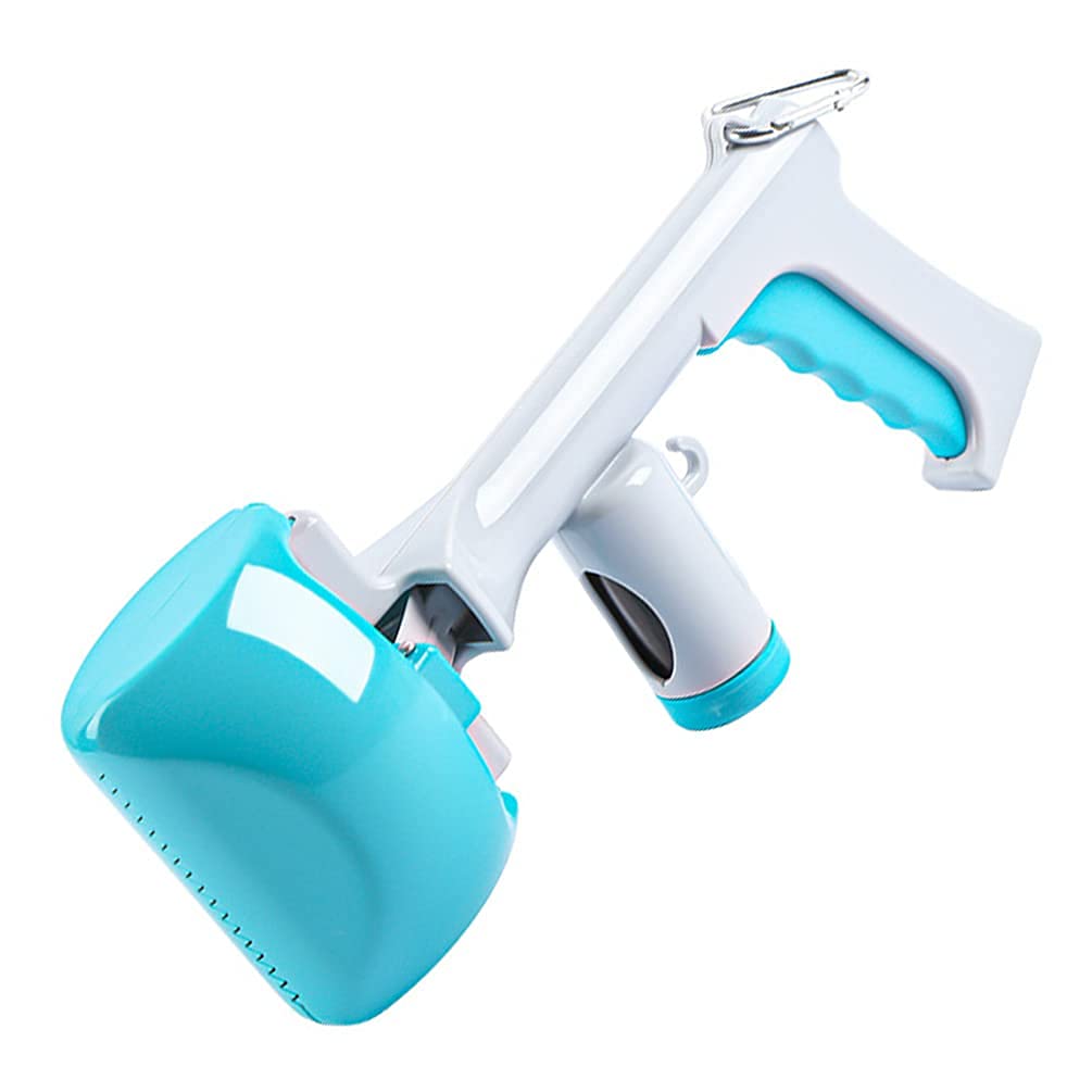 Heavy Duty Portable Dog Poop Scooper - No Touch Sanitary Waste Cleaner with Leash Clip & Poop Bags - Ideal for Park Walks, Backyard Cleanup & Travel by M I A