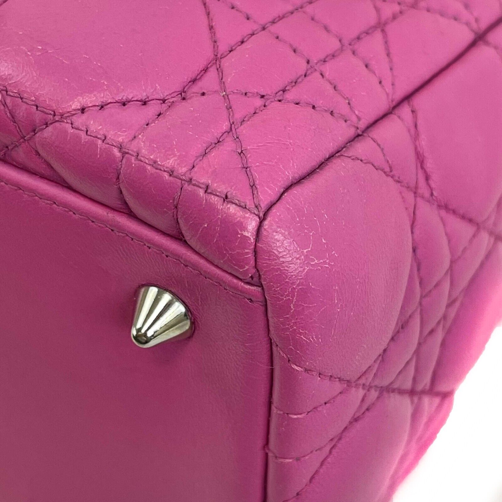 Christian Dior Lady Dior Medium Handbag in Rani Pink with Cannage Quilting & Top Handle - Elegant Shoulder Bag for Women | Perfect for Work, Parties & Special Occasions