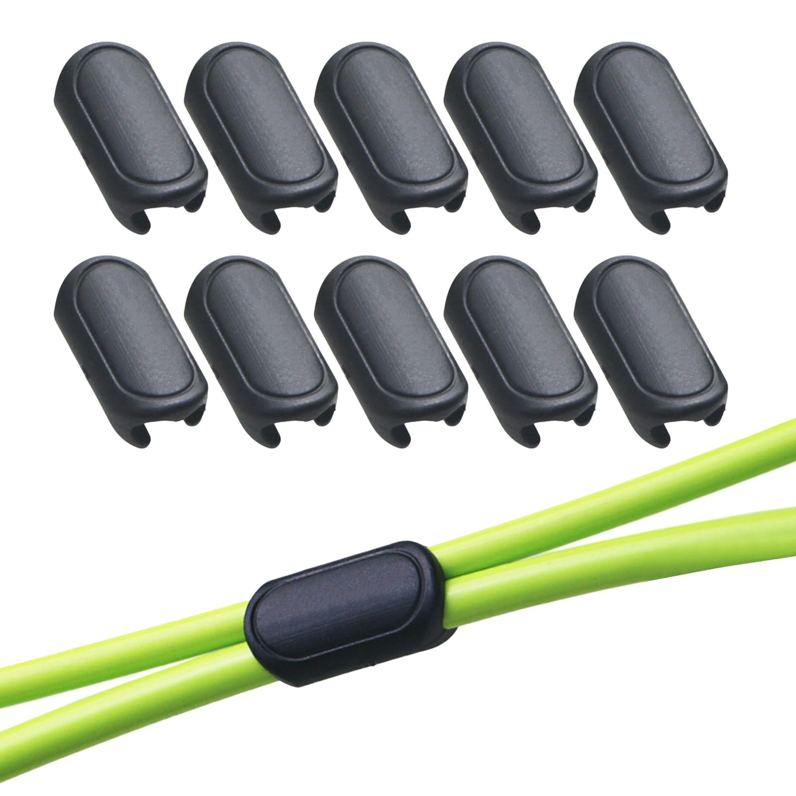NUEAYMS 10 Pcs Bike Cable Clips - Road Bicycle Brake & Shifter Cable Housing Guide Clips - Durable Frame Buckle for Secure Cable Management - Perfect for Mountain, Road & Commuter Bikes