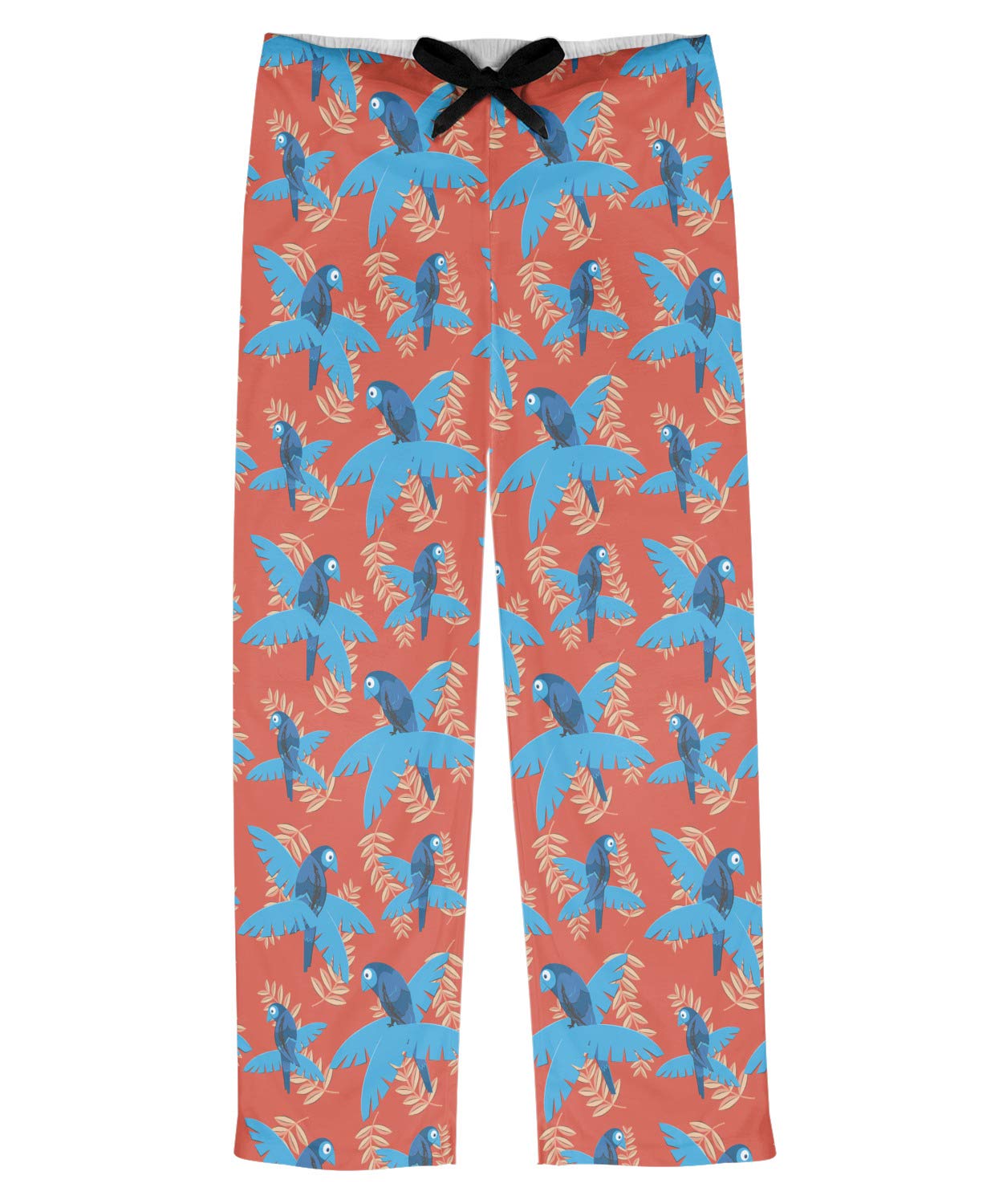 Blue Parrot Men's Pajama Pants - Soft Cotton Lounge Pants for Sleep & Relaxation - Perfect for Home, Travel & Gifts
