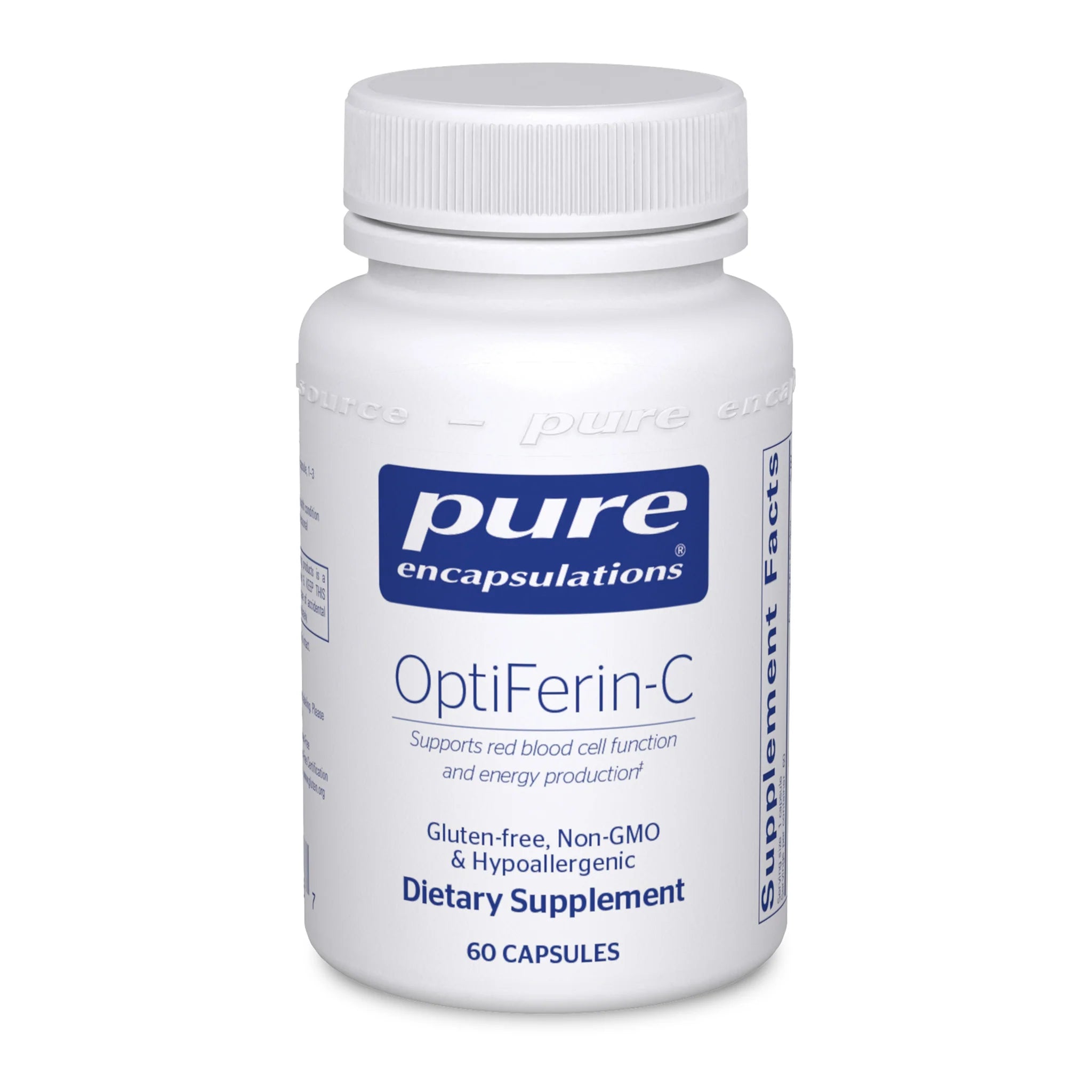 Optiferin C - 60 Capsules | Immune Support Supplement with Vitamin C | Boost Energy & Vitality for Daily Wellness