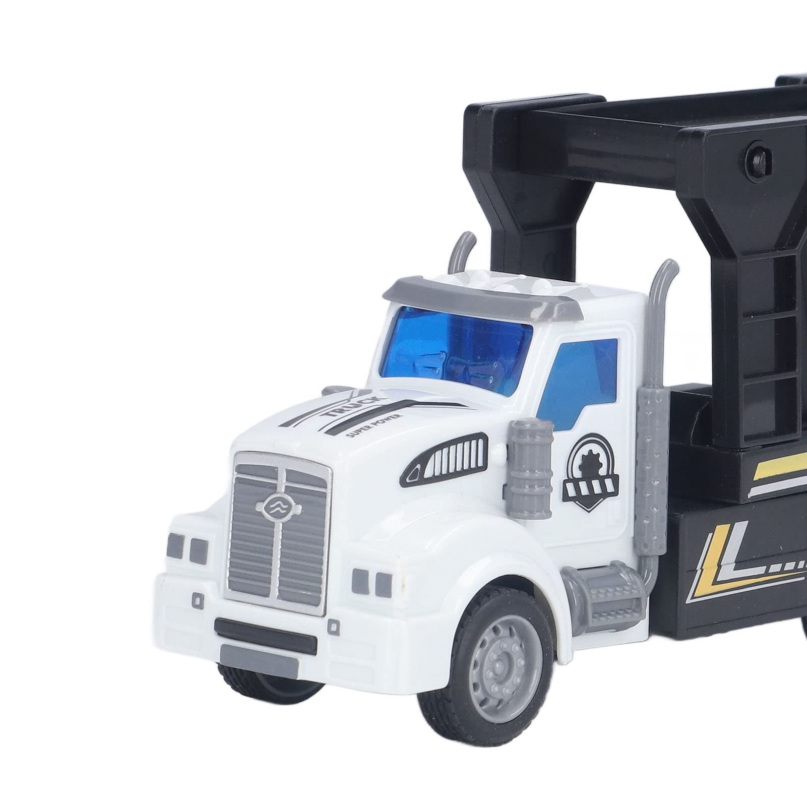 1:48 Scale Durable Container Truck Toy with Open Tailgate - Realistic Model for Kids 3+ Years Old - Perfect for Outdoor Play, Collecting & Gift Giving