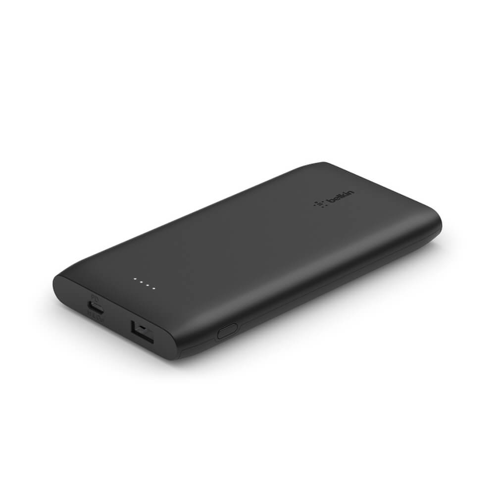 Belkin Pocket Power 18W USB-C 10000mAh Portable Charger - Fast Charging Power Bank for iPhone, Samsung, AirPods - Perfect for Travel, Camping & Emergency Backup (Black)