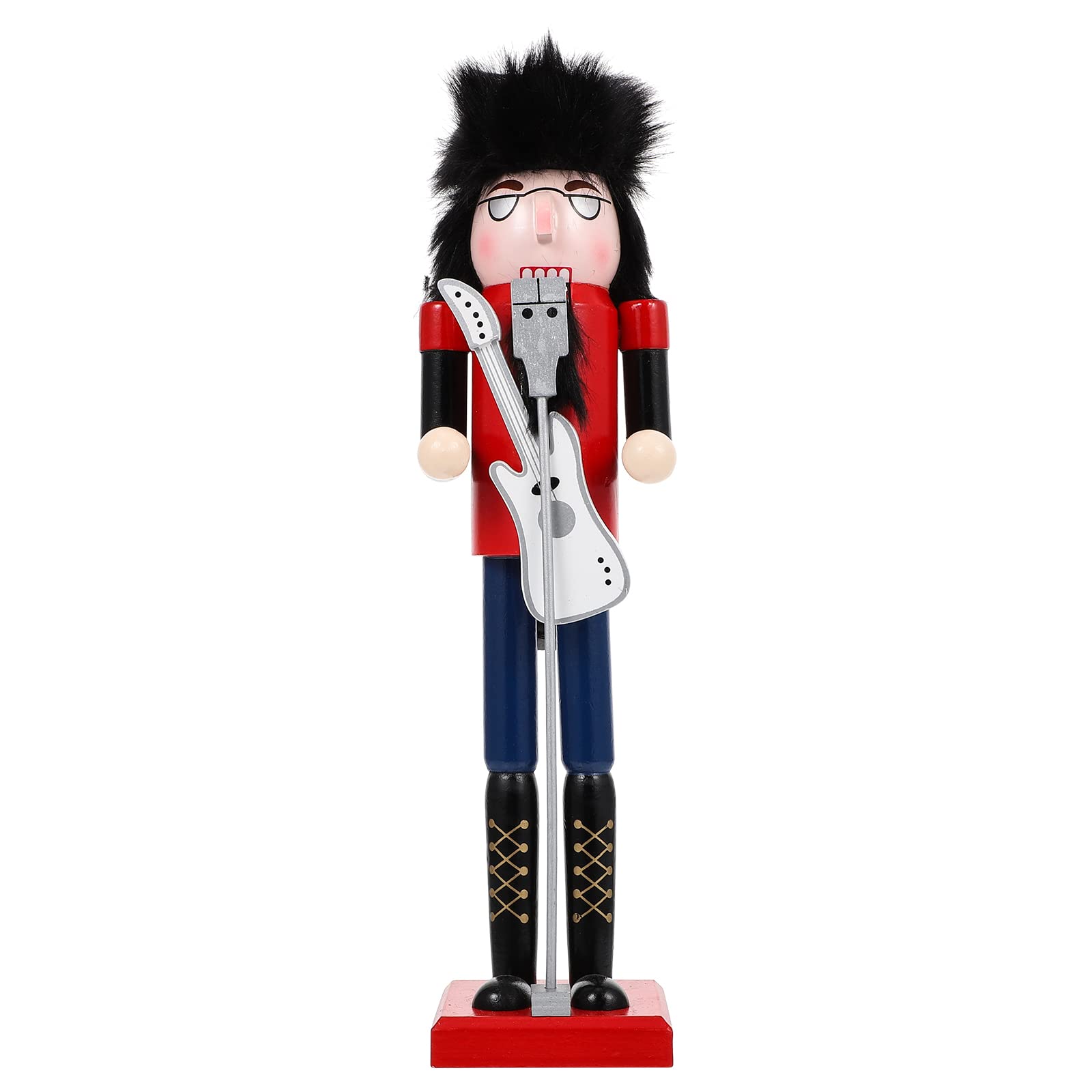 ABOOFAN Christmas Nutcracker Soldier Figurine - 1PC Holiday Home Ornament & Puppet Decor for Xmas Tree, Mantel, Tabletop, and Festive Indoor Decoration