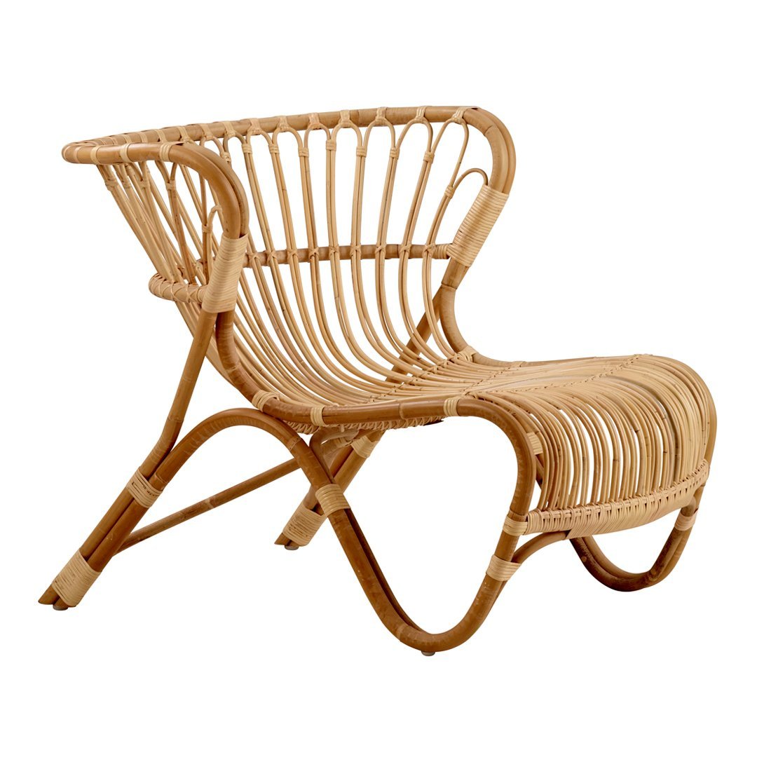 Boesen Fox Chair by Sika Design - Modern Wicker Lounge Chair for Indoor & Outdoor Use - Perfect for Patio, Garden, and Living Room Decor
