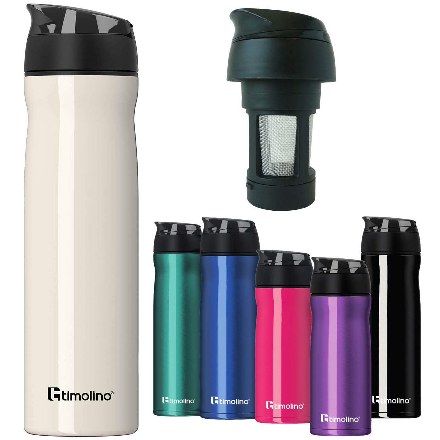 Timolino Omni Classix 17 oz Vacuum Insulated Travel Mug - Stainless Steel Coffee Thermos, Leak-Proof Lid, Starry Blue - Perfect for Office, Commuting & Outdoor Adventures