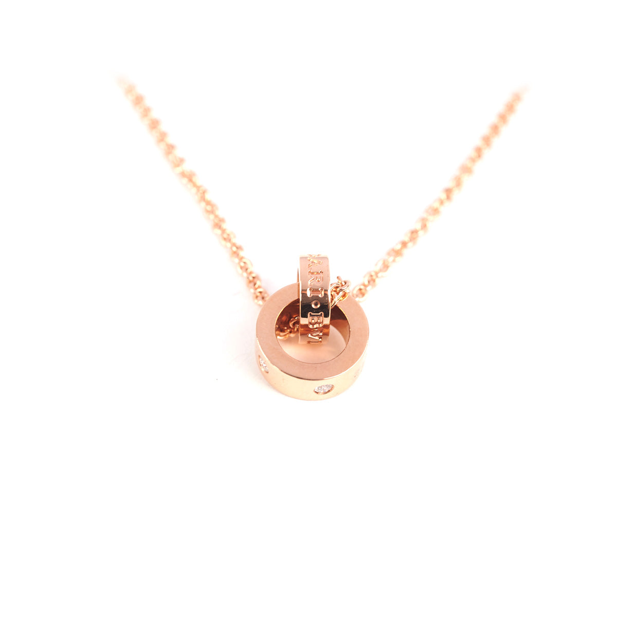 Bvlgari Diamond Necklace 18k Rose Gold - Luxury Jewelry for Women, Elegant Gift for Anniversary, Wedding & Special Occasions