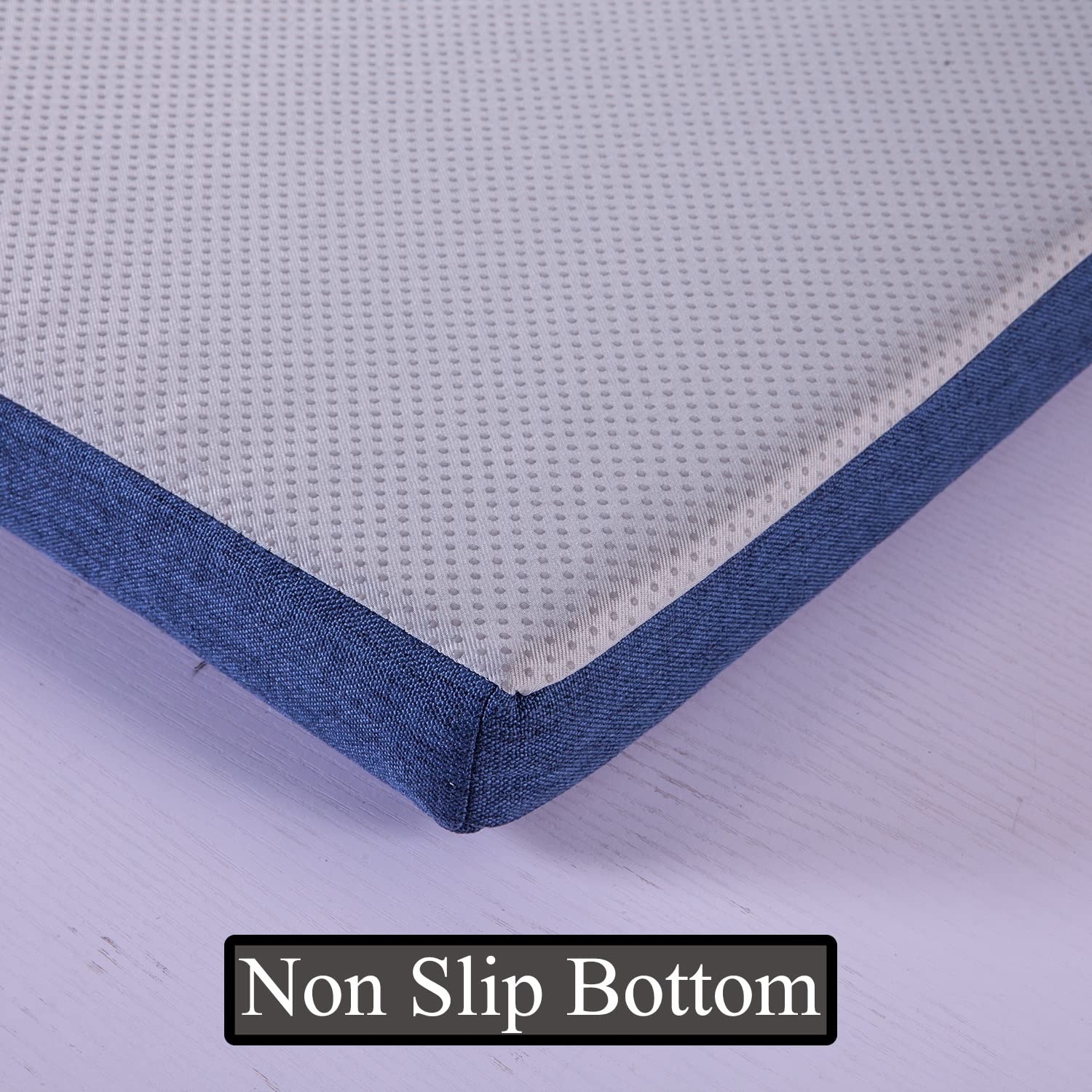 **30x14 Inch No-Slip Washable Bay Window Seat Cushion with Zipper – Light Khaki – Indoor Furniture & Piano Bench Cushion for Cozy Reading Nook & Home Decor**