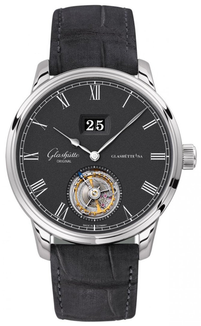 Glashutte Original Senator Tourbillon White Gold Men's Watch - Luxury Swiss Automatic Timepiece for Business & Formal Occasions