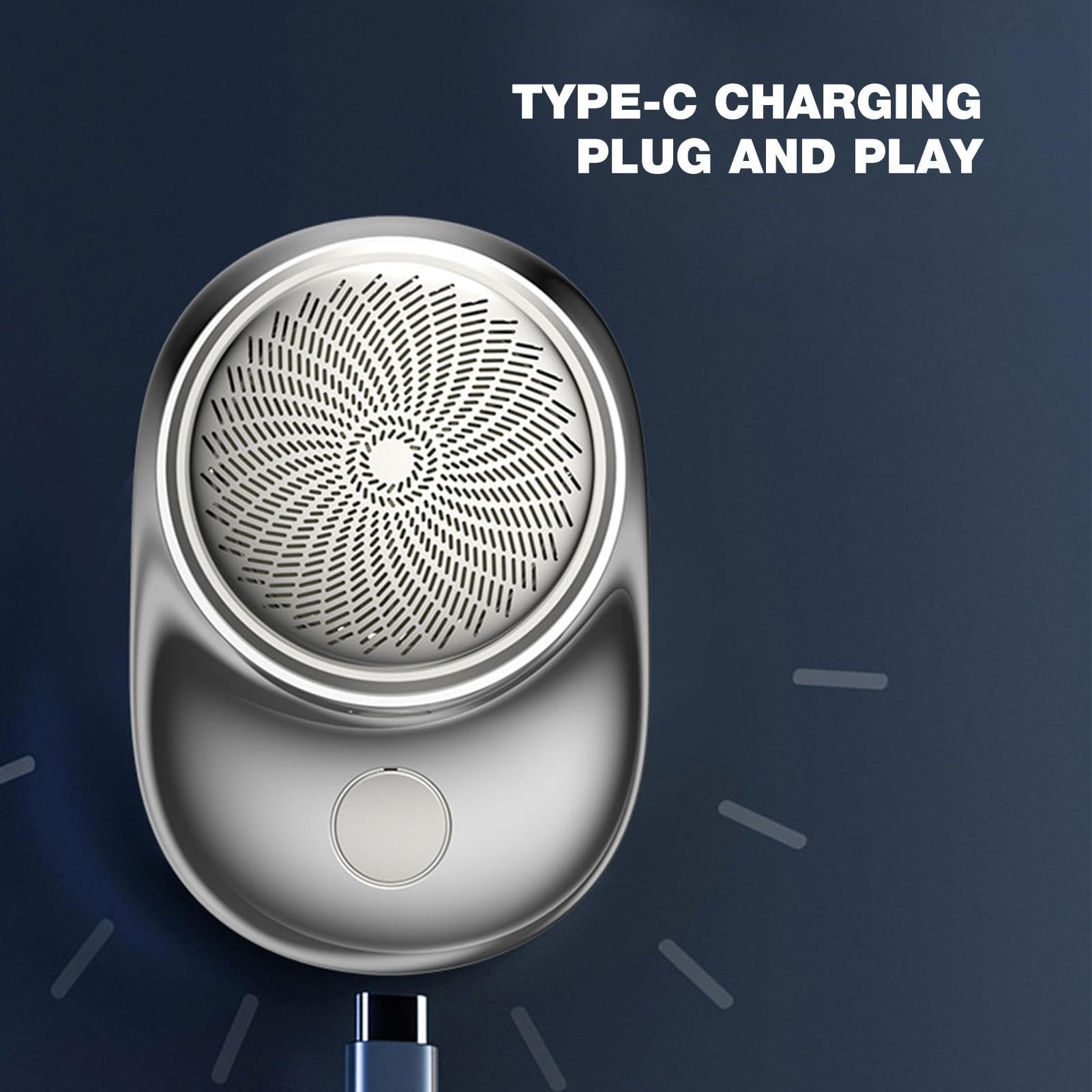 Pocket Size Electric Shaver - Portable Precision Shaver for Men, Compact & Lightweight Travel Shaver, Silver Head Shaver for Dad & Boyfriend - Perfect for Business Trips, Gym Bags & On-the-Go Grooming