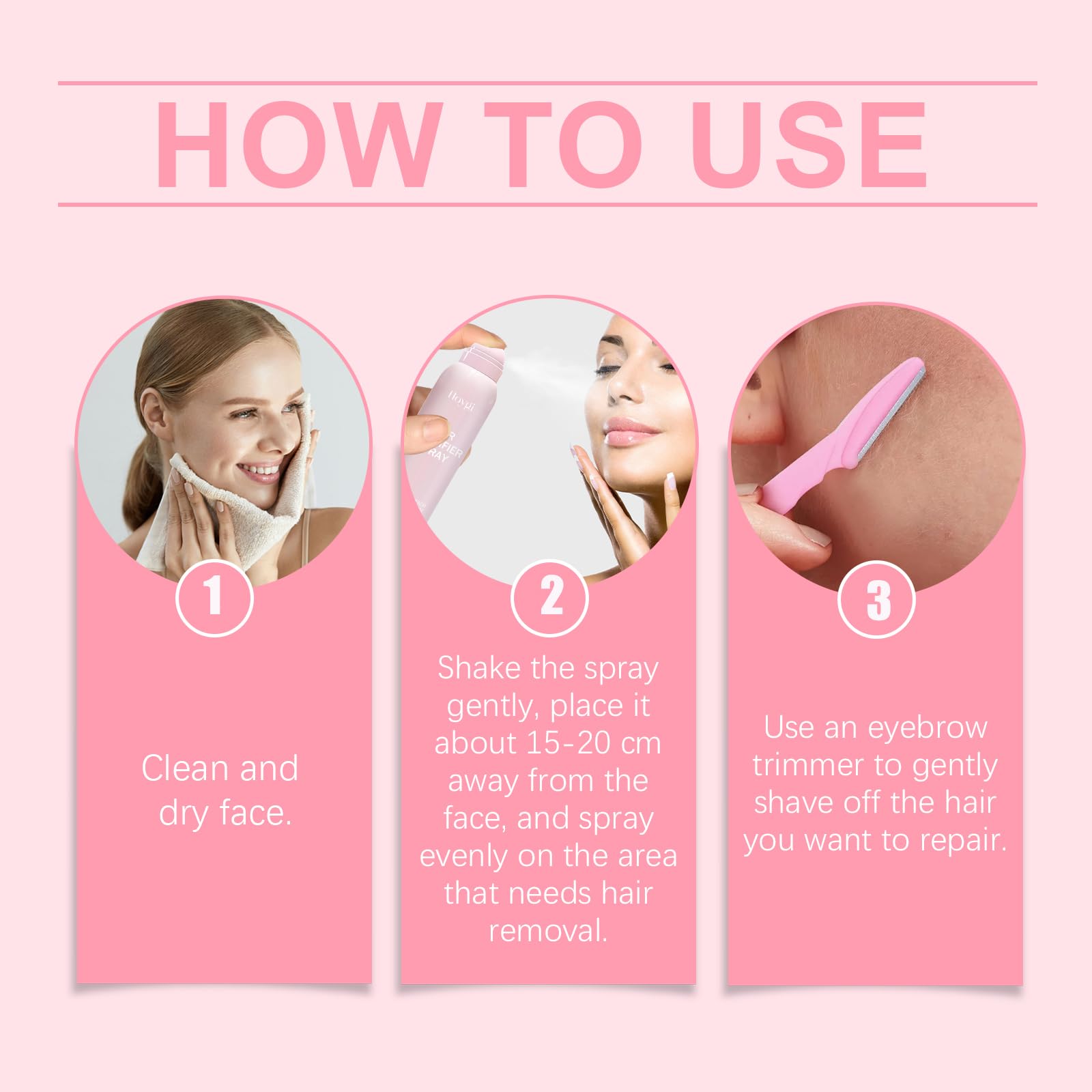 Best Hair Identifier Spray for Face & Body - Dermaplaning & Shaving Prep - Skin Safe Hair Highlighting Spray for Smooth, Flawless Results - Perfect for At-Home & Professional Use