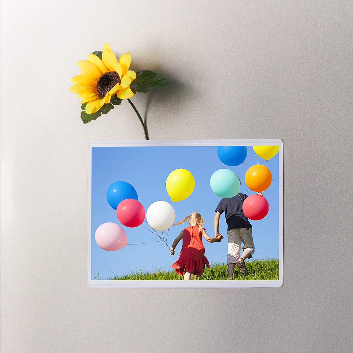 HIIMIEI 4x6 Magnetic Photo Frames for Refrigerator - 20 Pack White Picture Frames with Strong Magnets - Perfect for Family Photos, Kids Artwork, Recipes and Office Memos