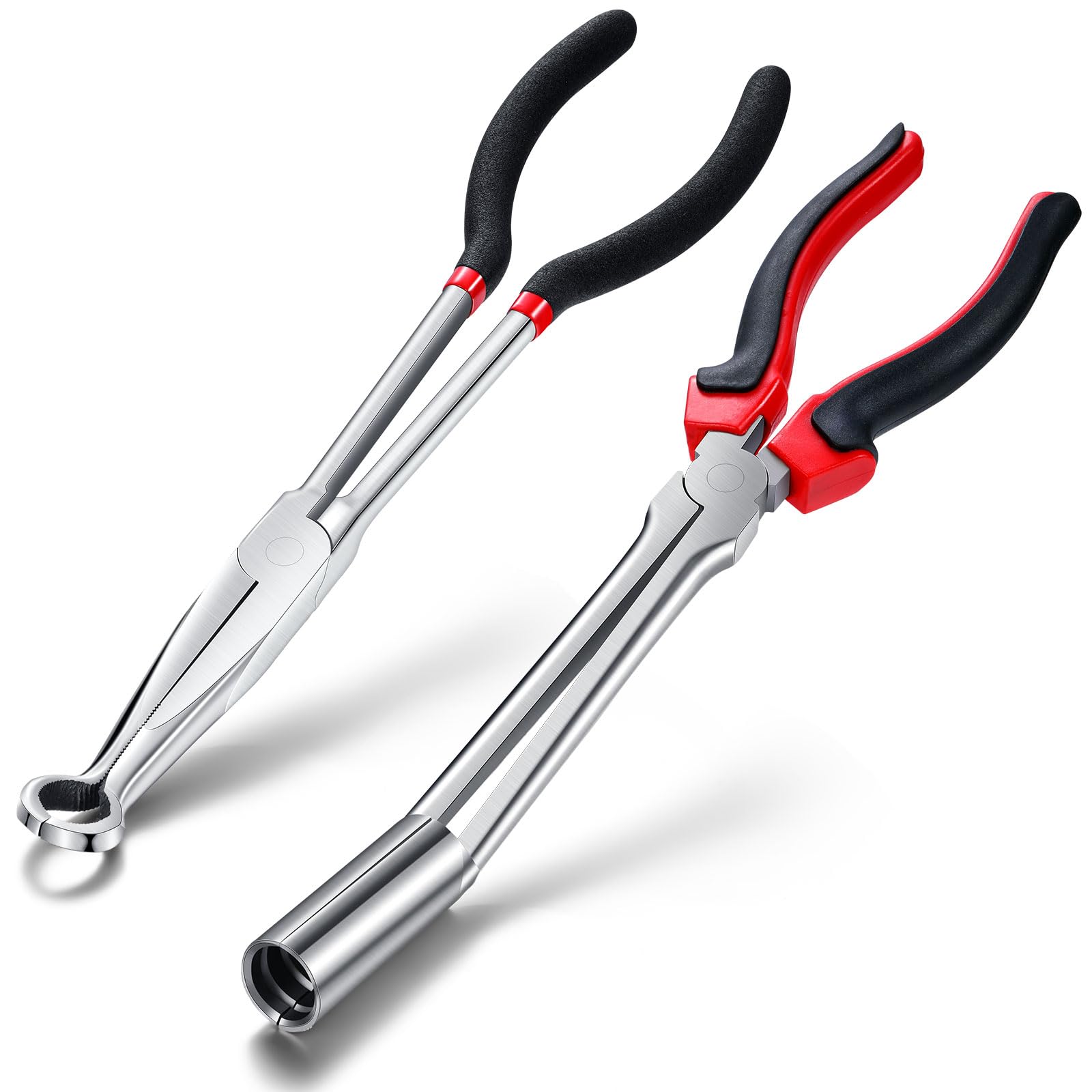2 Pack Spark Plug Wire Removal Tool Kit - Includes Boot Removal Tool & Pliers Puller - Professional Automotive Wire Puller Set (Black) - Perfect for DIY Car Maintenance & Engine Repair