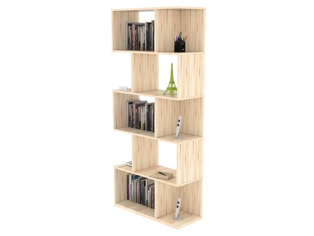 Modern Multi-Purpose Organizer Shelf for Home Office - Venice Ash Wood Desktop Organizer with Drawers | Perfect for Office Supplies, Books & Decor Storage