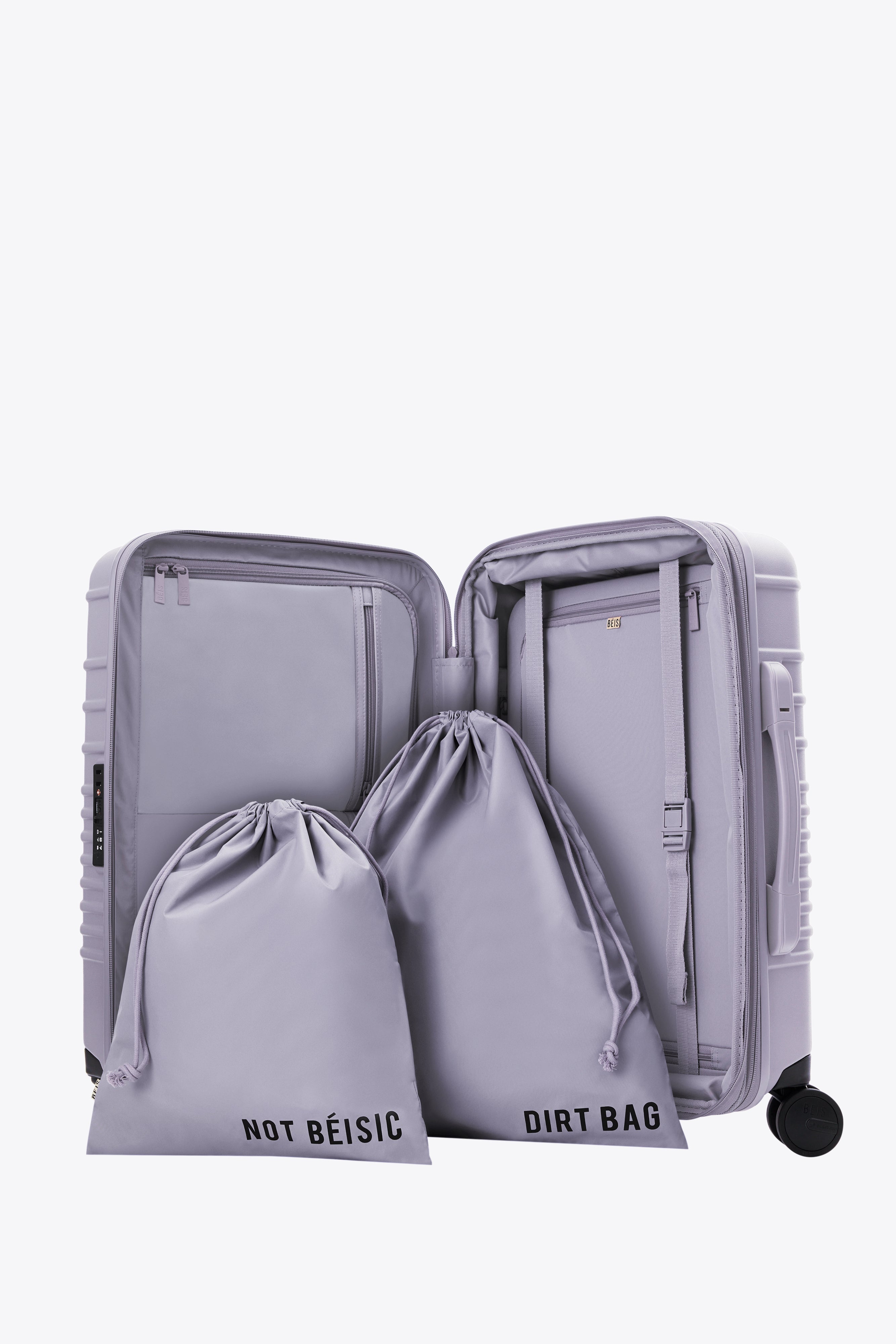 Lavender Carry On Luggage with Spinner Wheels - Perfect for Air Travel & Weekend Getaways
