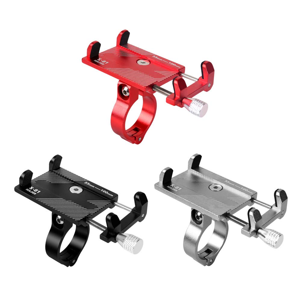 Universal Bike Phone Mount - Adjustable Anti-Shake Bicycle & Motorcycle Handlebar Holder for iPhone & Android - Perfect for Mountain Biking, Road Cycling & Electric Scooters