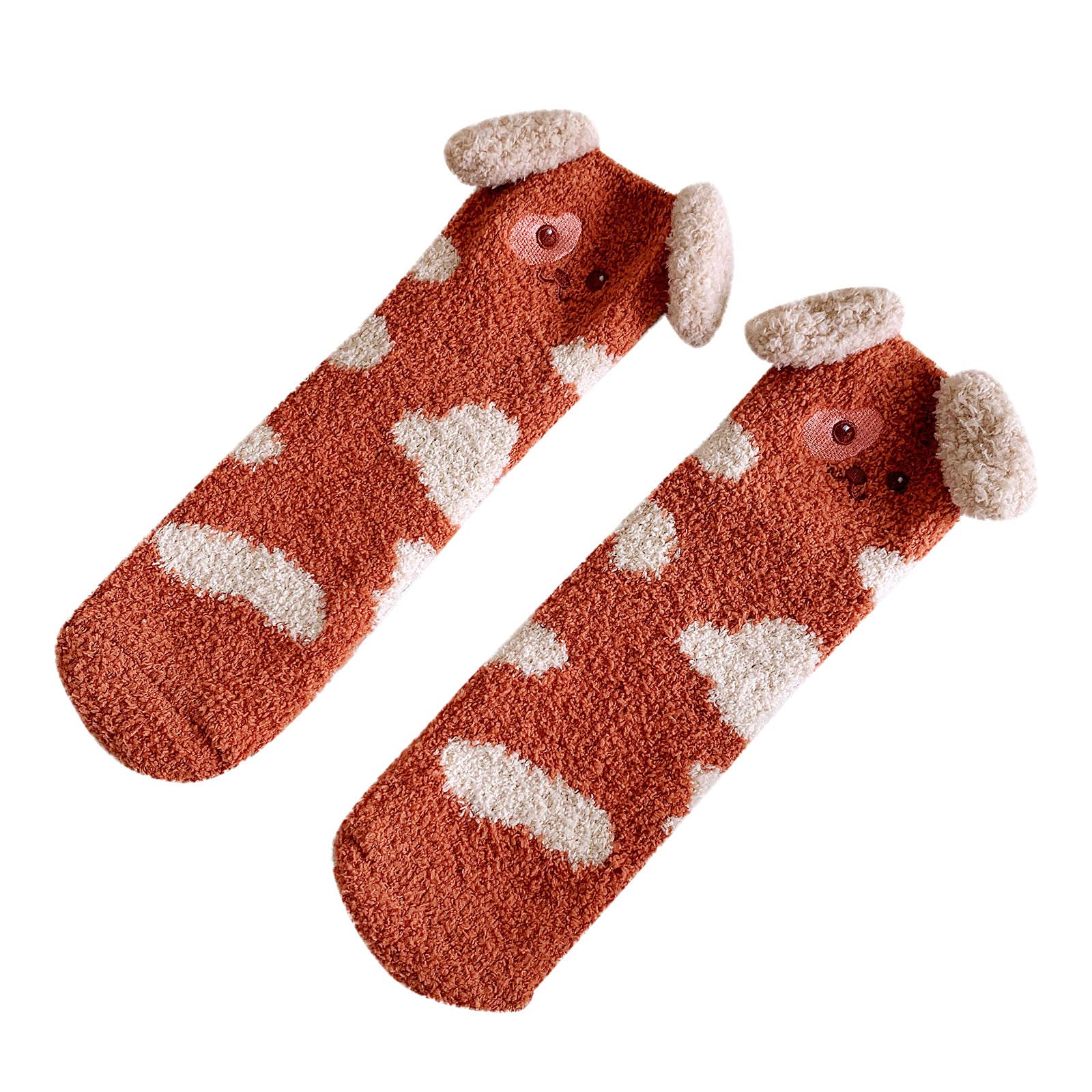 Cozy Winter Fuzzy Socks for Women - Warm Fleece-Lined Thick Cartoon Slipper Socks - Perfect for Home, Lounge & Gift Giving