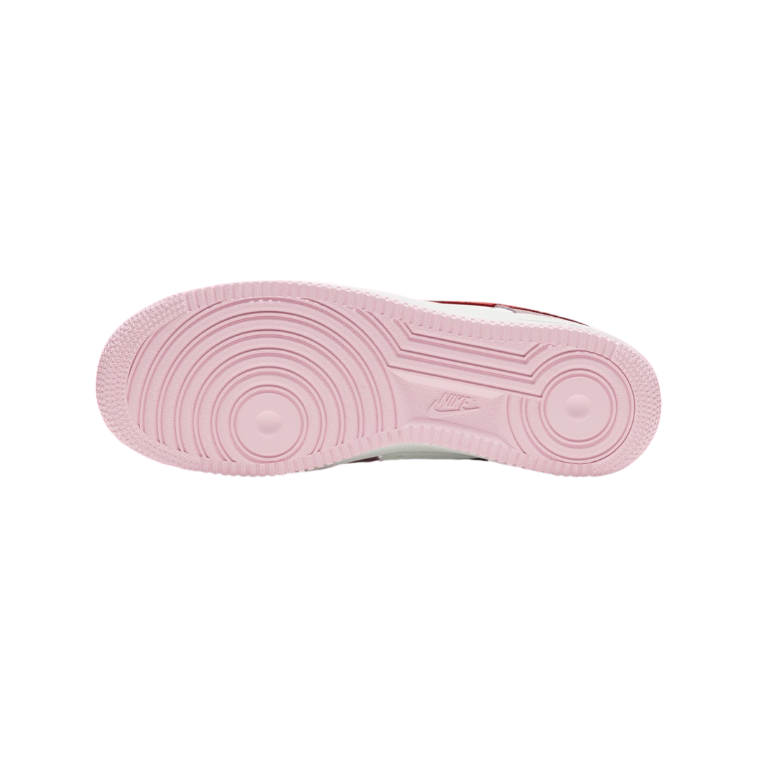 Nike Air Force 1 Low '07 QS Valentine's Day Sneakers - Love Letter Tulip Pink/University Red/White | Valentine's Gift, Casual Wear & Street Style Fashion