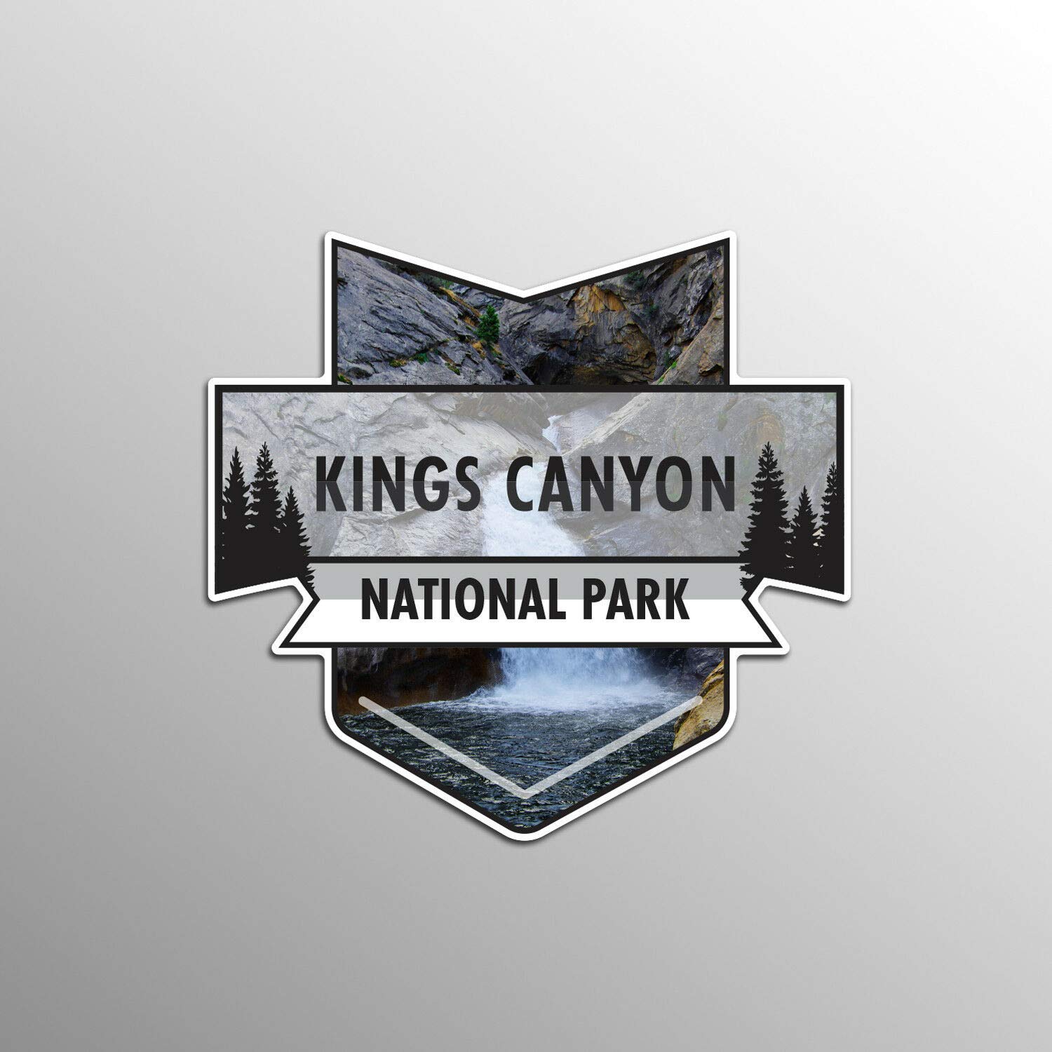 Kings Canyon National Park Vinyl Decal Sticker - 5 Inch Waterproof Car Bumper Sticker for Cars, Trucks, Laptops & Windows - Perfect for Outdoor Enthusiasts & National Park Lovers