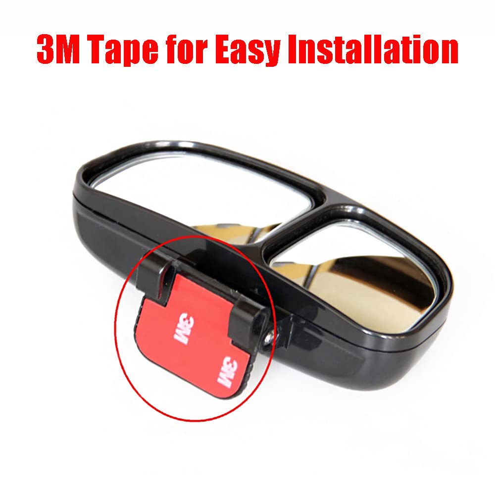 Universal Car Blind Spot Mirror - Wide Angle Adjustable HD Rearview Mirror for Safer Driving (Left/Right) | Perfect for Highway Merging & Parking Assistance