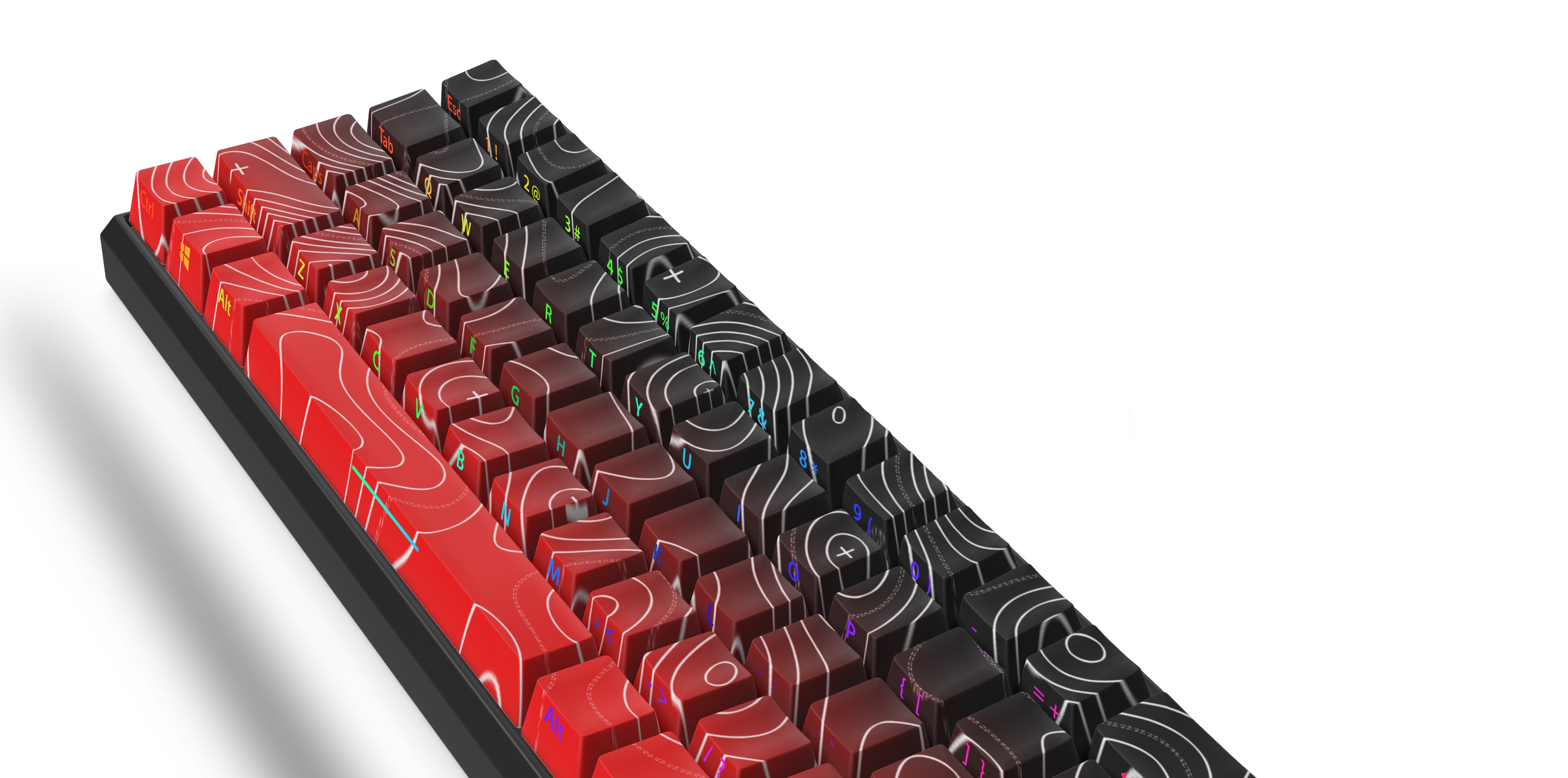 Premium Red Fade Damascus T60 Knife with XXL SpeedMat Cutting Board Set - Perfect for Professional Chefs & Home Cooking Enthusiasts