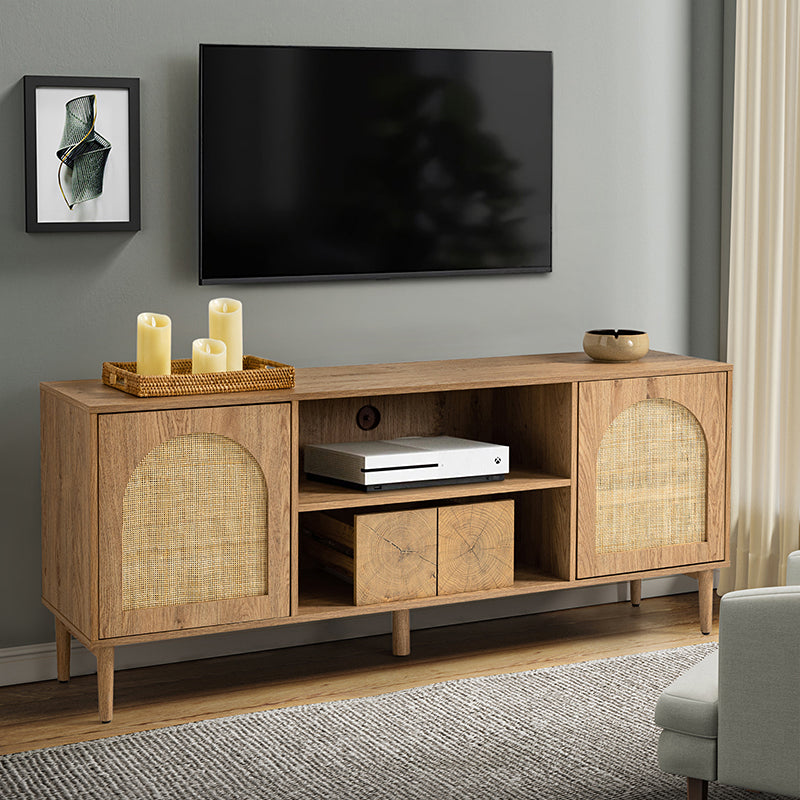 Norbert TV Stand Rattan for TVs up to 65
