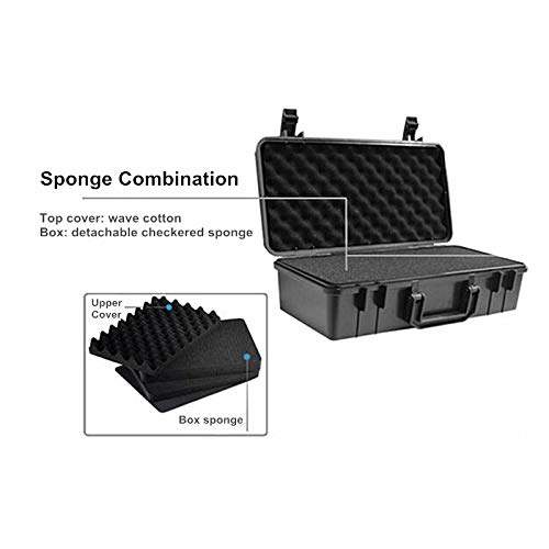 HWZ Toolbox S-3416 Multi-Function Hardware Tool Storage Case with Foam Seal & Shockproof Design - Perfect for DIY Projects, Home Repairs, and Professional Tool Organization