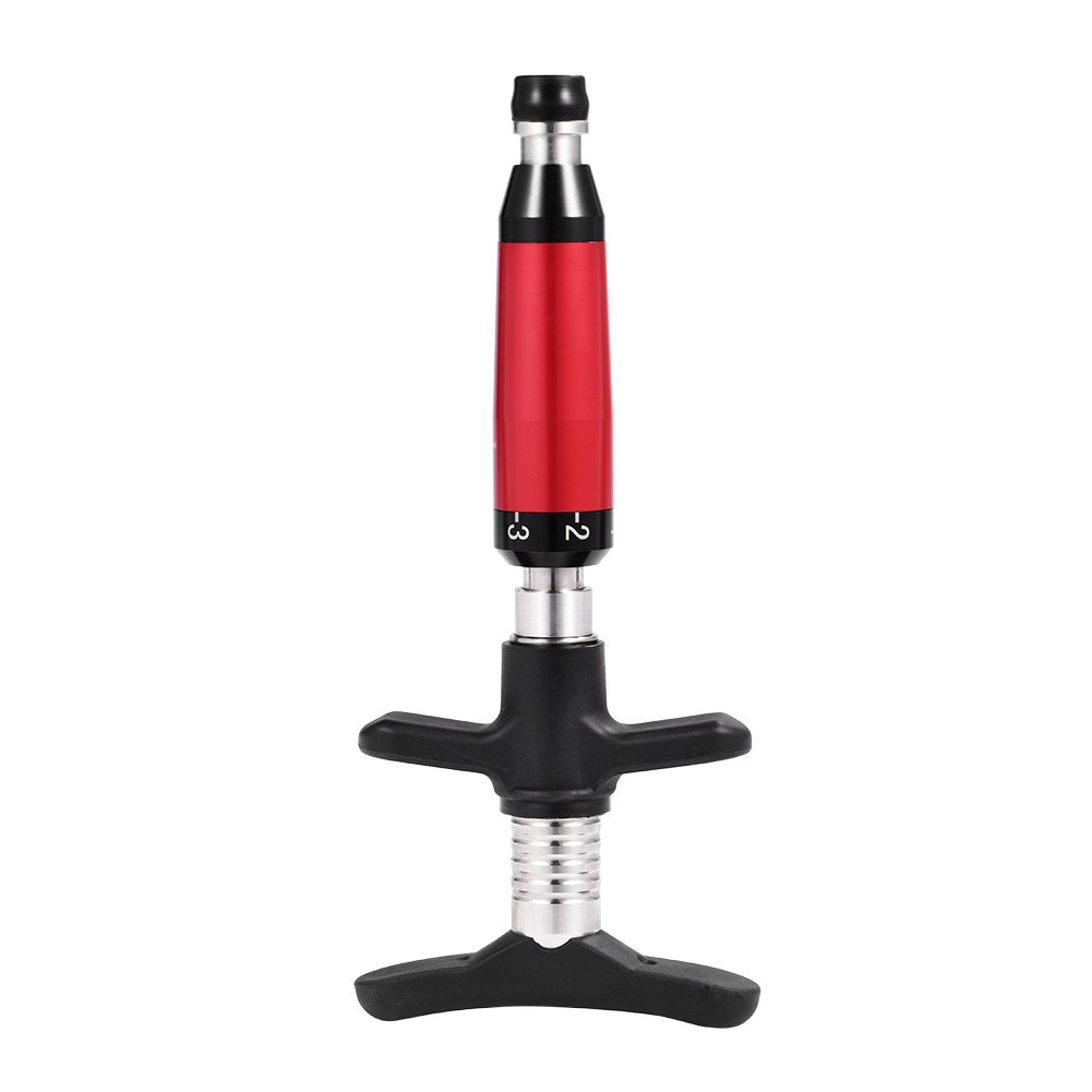 AMONIDA Chiropractic Adjusting Tool - Handheld Back Massager with 4 Heads for Muscle Relaxation, Deep Tissue Therapy & Spinal Alignment - Perfect for Home Use, Office Relaxation & Post-Workout Recovery