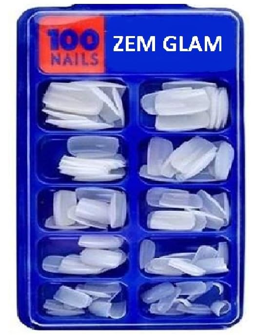 ZemGlam Professional Nail Glue & Sticker Sheets Combo - Strong Adhesive Artificial Nails Kit for Women | Perfect for Salon, Home Manicures & Nail Art Designs