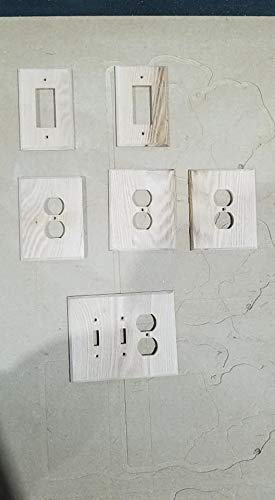 Childproof Wooden Outlet Covers - Safety Wall Plate Protectors for Baby Proofing - Natural Wood Electrical Socket Covers for Home, Nursery & Office Use