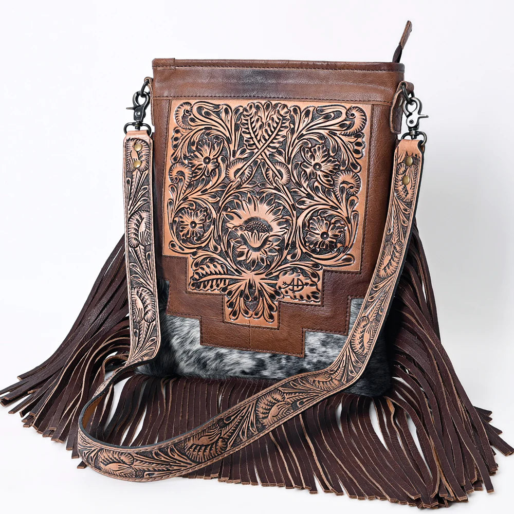 American Darling Conceal Carry Crossbody Purse - Leather Tooled Handbag for Women | Perfect for Everyday Use, Travel & Concealed Carry