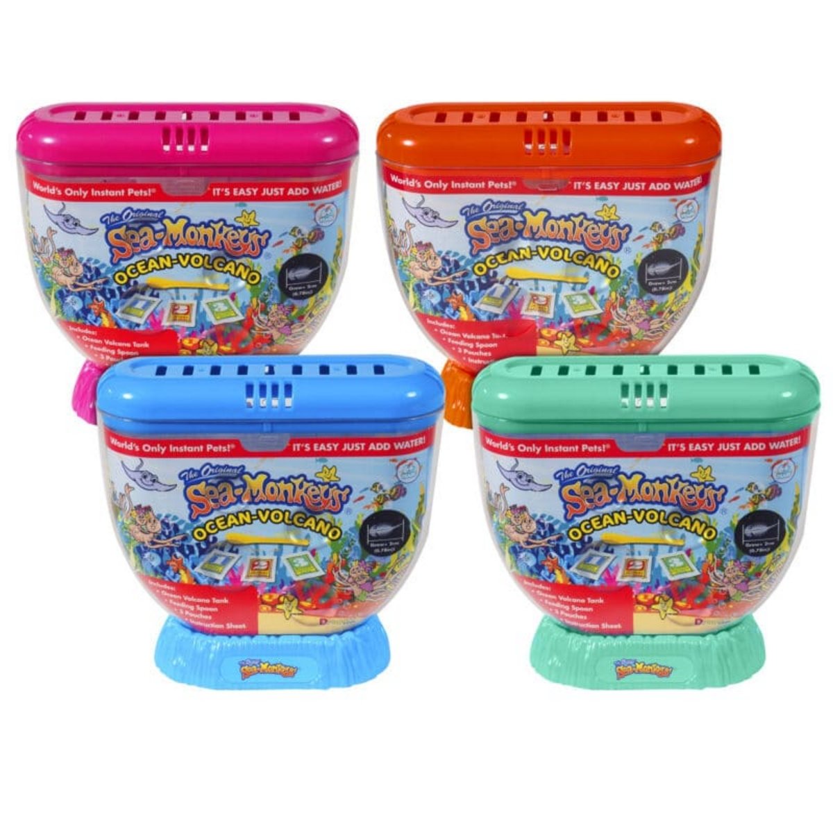 Sea Monkeys Ocean Volcano Aquarium Kit – Fun Educational Science Toy for Kids, Watch Live Sea Monkeys Hatch & Grow – Perfect for Home, Classroom & STEM Learning Activities