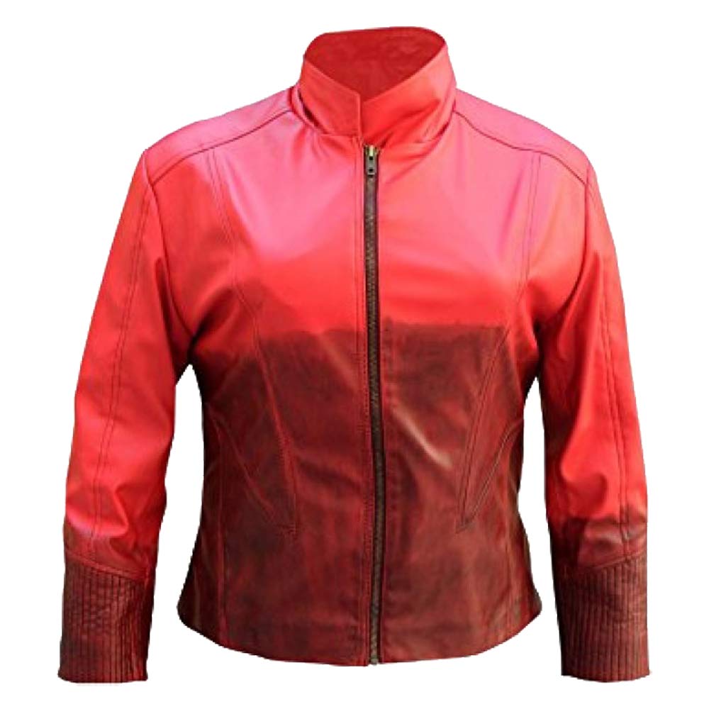 Scarlet Witch Wanda Maximoff Cosplay Jacket - Genuine Leather Halloween Costume for Women | Marvel Avengers Infinity War Outfit for Comic Con & Cosplay Events