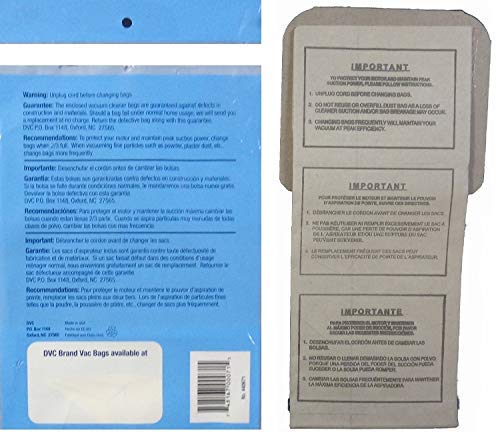 Electrolux Renaissance Vacuum Bags DVC Brand (6 Pack) - Compatible with Electrolux Vacuum Cleaners - Perfect for Home Cleaning & Pet Hair Removal