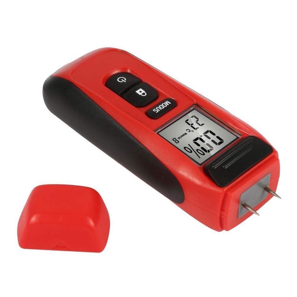 Digital LCD Wood Moisture Meter - KXA Portable Humidity Tester with 2 Pins for Timber, Lumber, Firewood | Accurate Damp Detector for Woodworking, Flooring Installation & DIY Projects