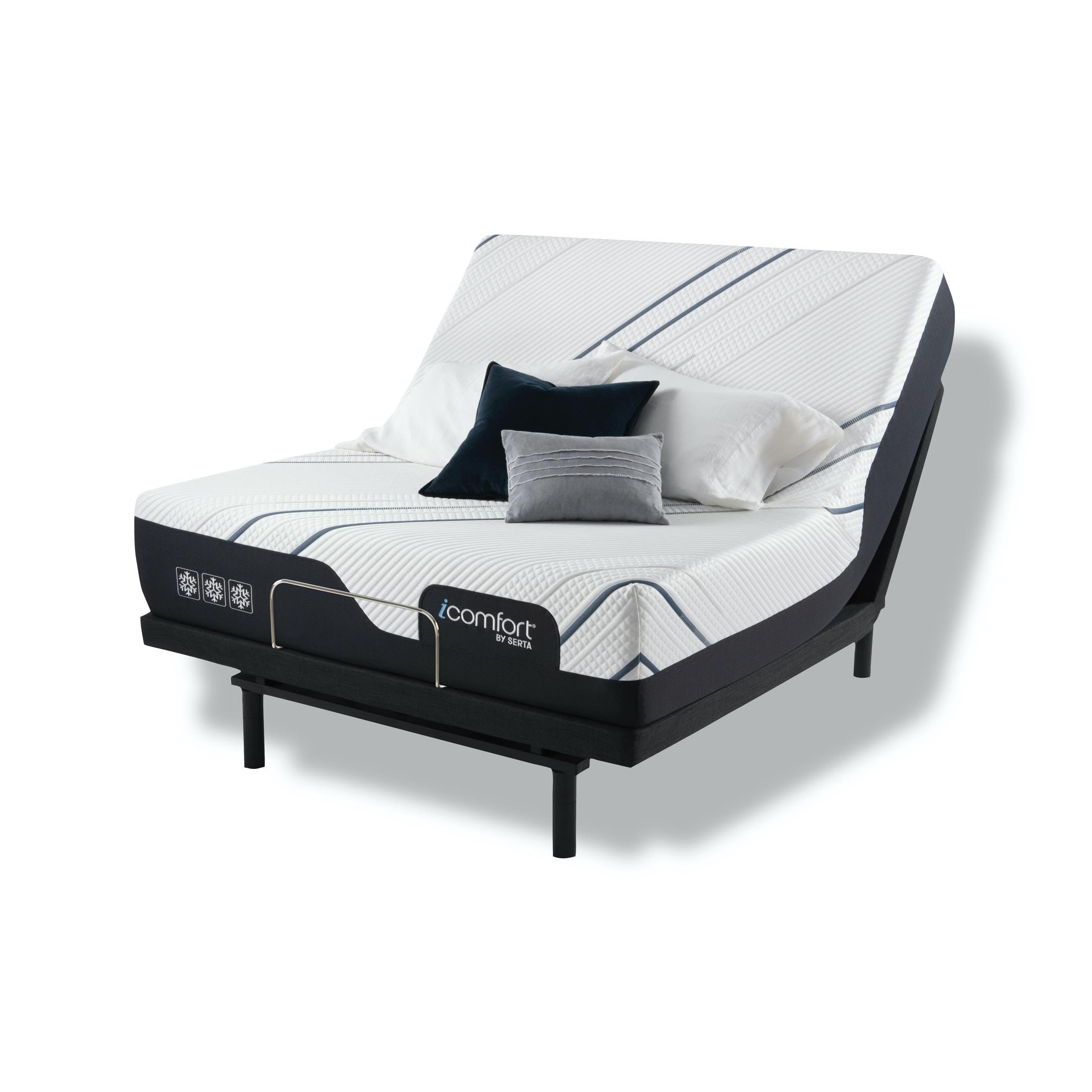Serta Motion Adjustable Foundations - Queen Size Adjustable Bed Base with Remote Control for Ultimate Comfort | Perfect for Back Pain Relief, Snoring Reduction & Better Sleep